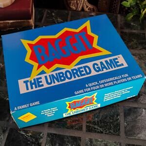 RARE Vintage 1990 Baggit The Unbored Game Stock 7891 Complete Family Party Game